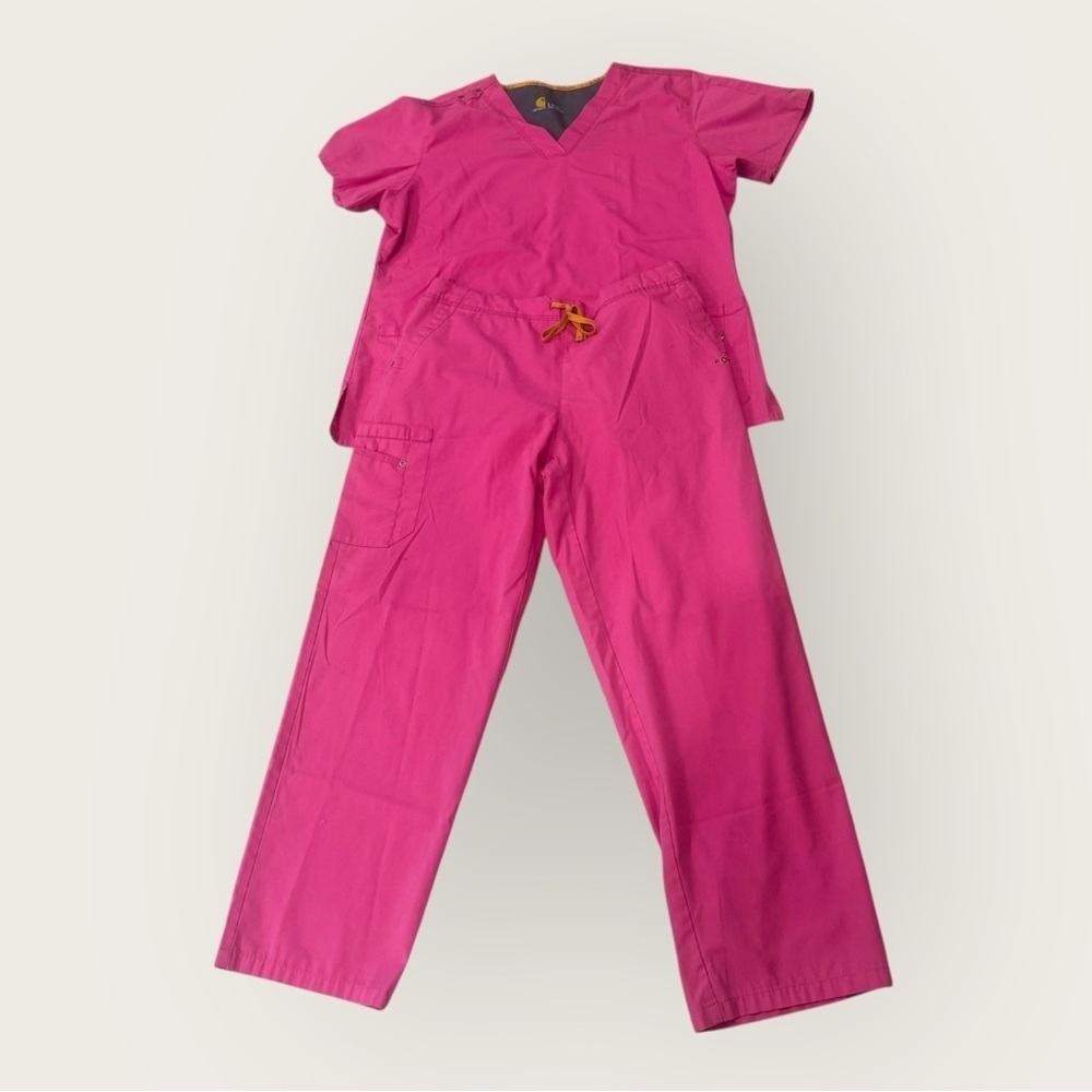 Carhartt WOMEN'S V-NECK SCRUB TOP and PANTS size L - Picture 4 of 16